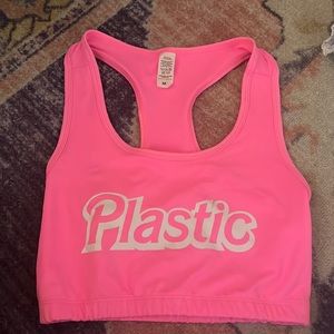 Barbie themed sports bra